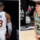 LeBron James (l.) and LaMelo Ball are both hurt.